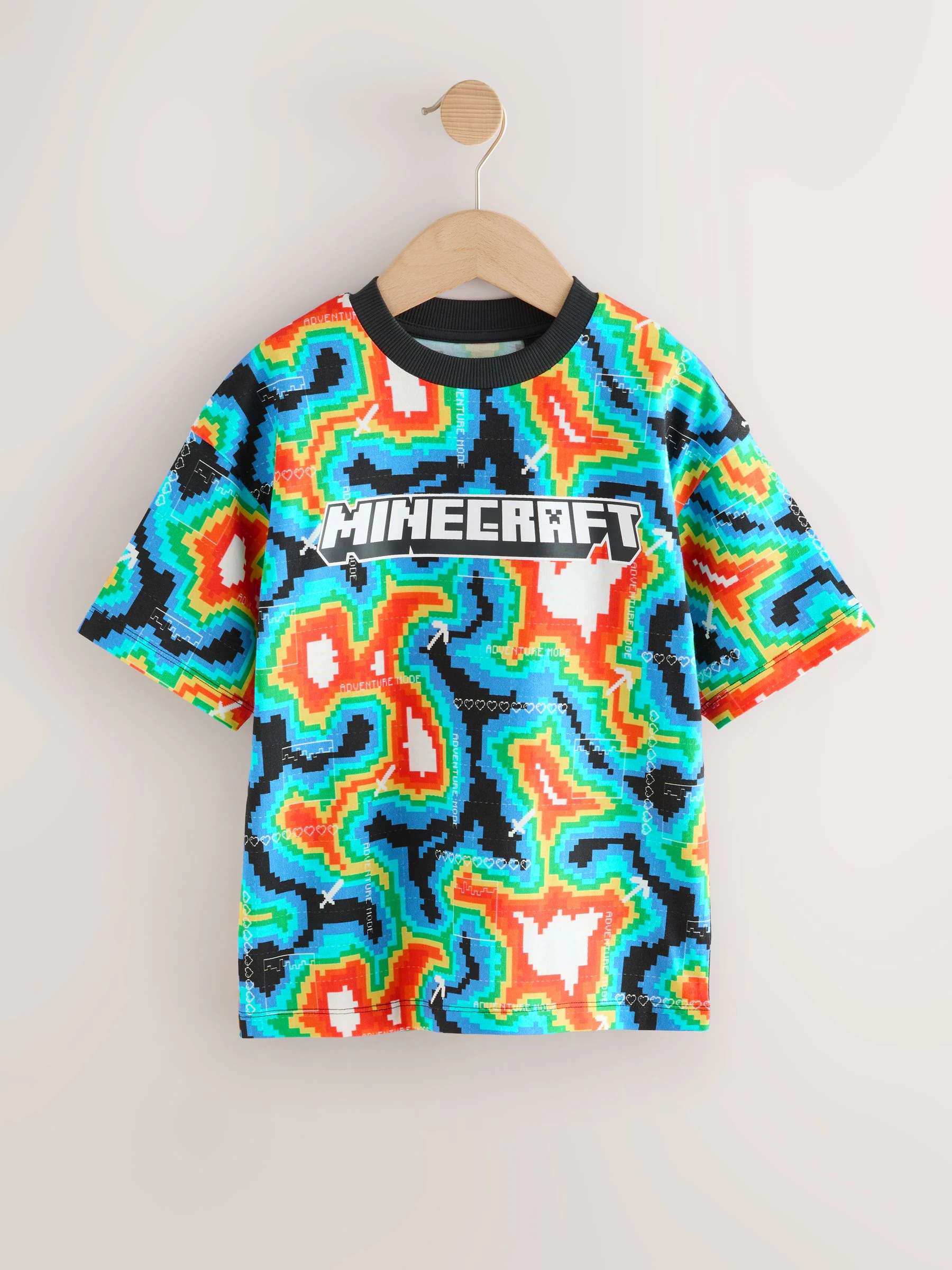 Multicolor digitale print - Minecraft T-shirt (3-16jr)