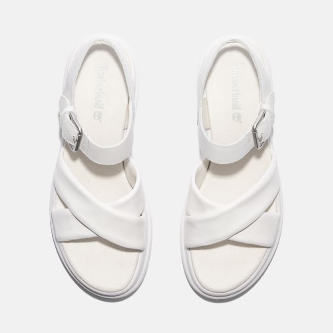Sandalo a Listini Incrociati London Vibe da                Donna in bianco