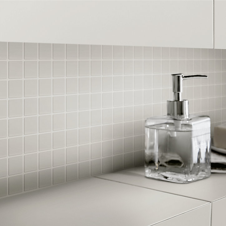Mosaïque gris chaud 30x30cm Plain carré