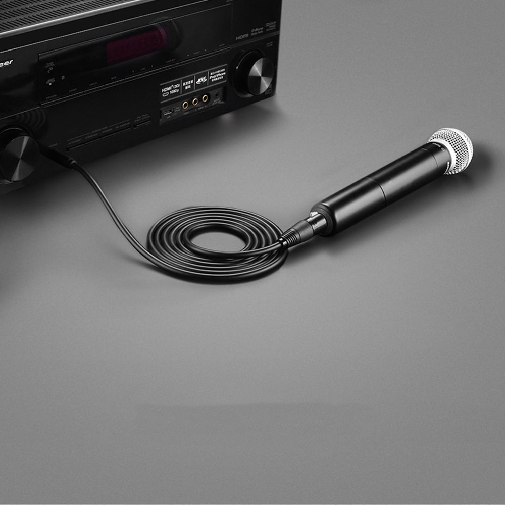 (3m) 6.35mm Klinke auf XLR Mikrofon Adapter Kabel - Schwarz