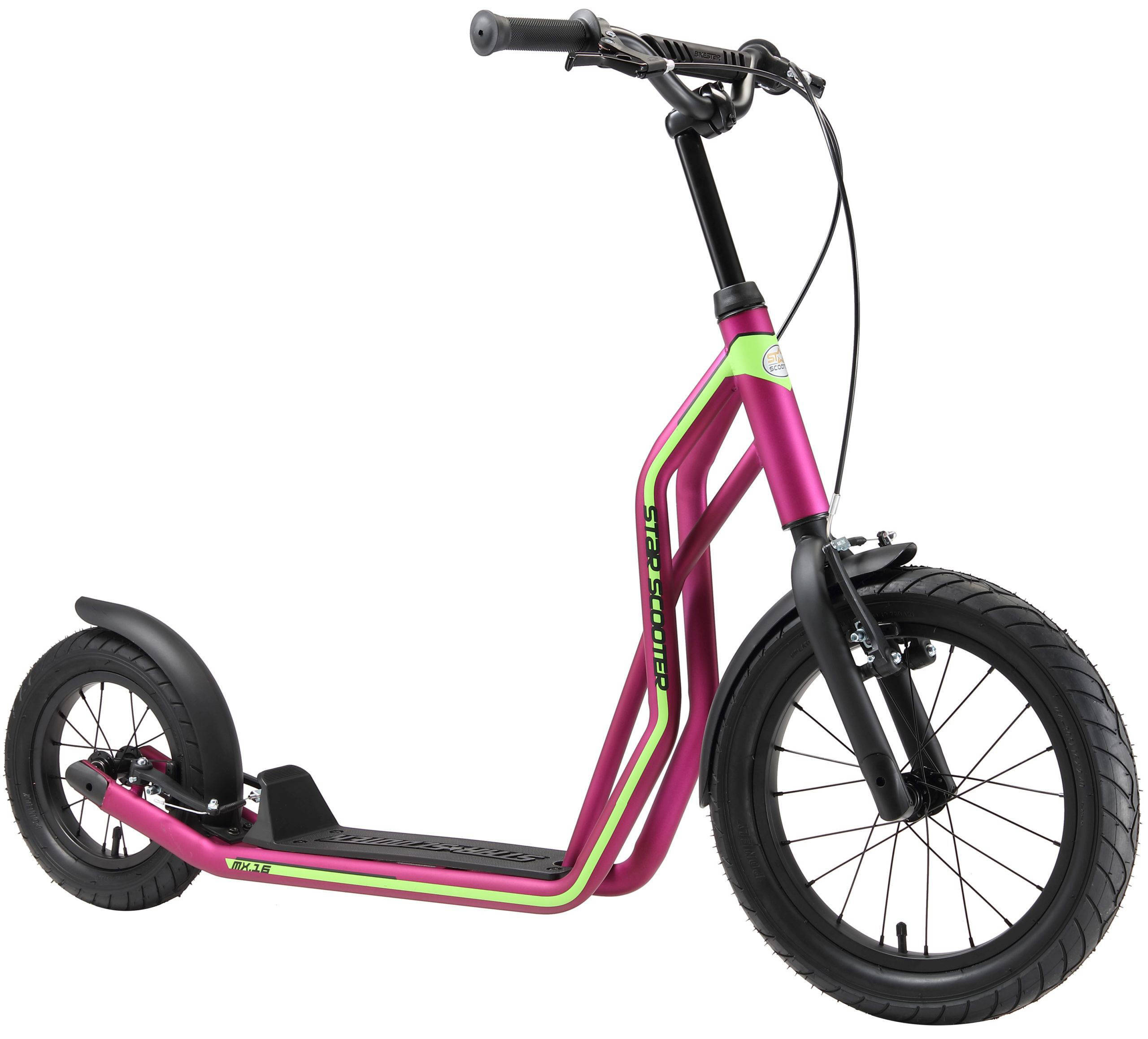 STAR SCOOTER Autoped 16 inch + 12 inch, paars