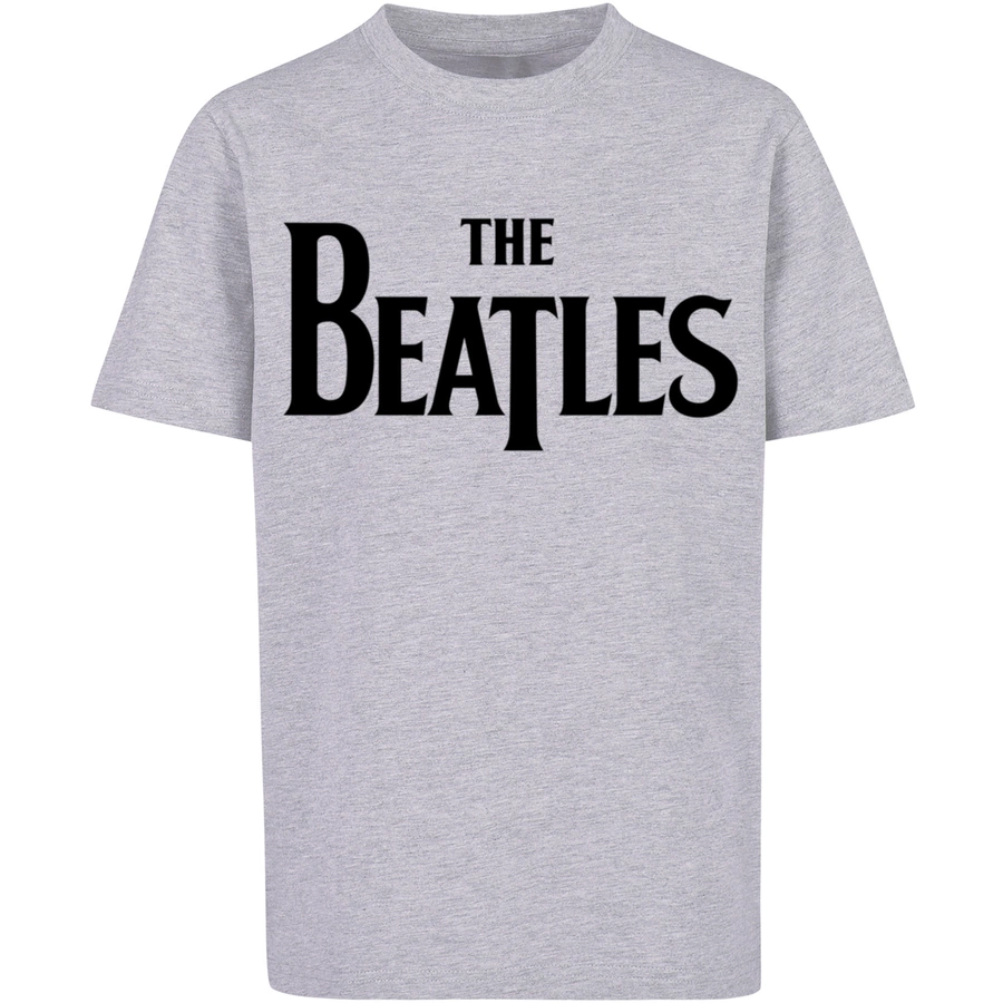 F4NT4STIC T-Shirt The Beatles Band Drop T Logo Black heather grey