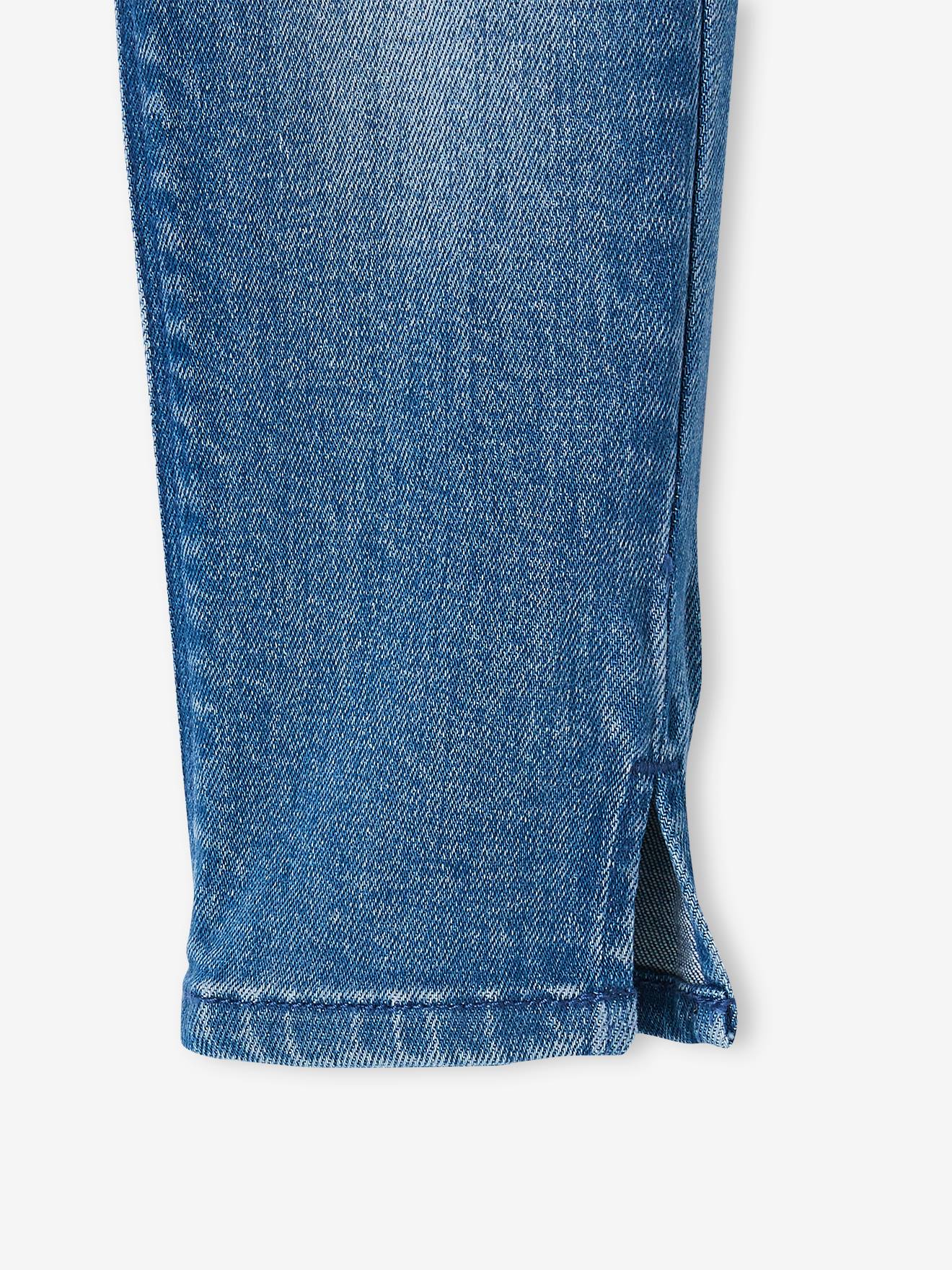 Calça jeans cropped feminina Double Stone com laços.
