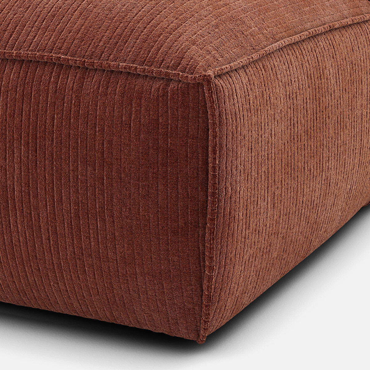 LA REDOUTE INTERIEURS<br>Sofá lounge, esquerda, veludo vintage, Seven