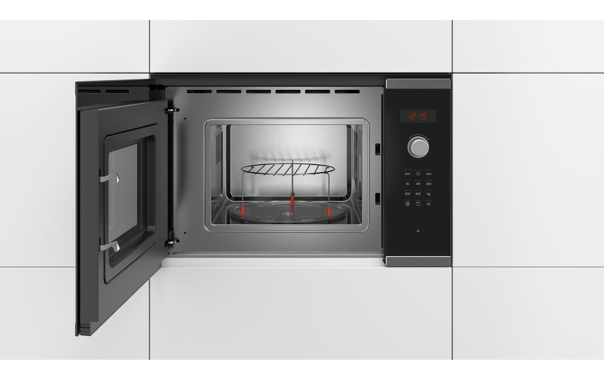Einbaumikrowelle BEL523MS0 Schwarz/Silber<br>800 W Mikrowelle
