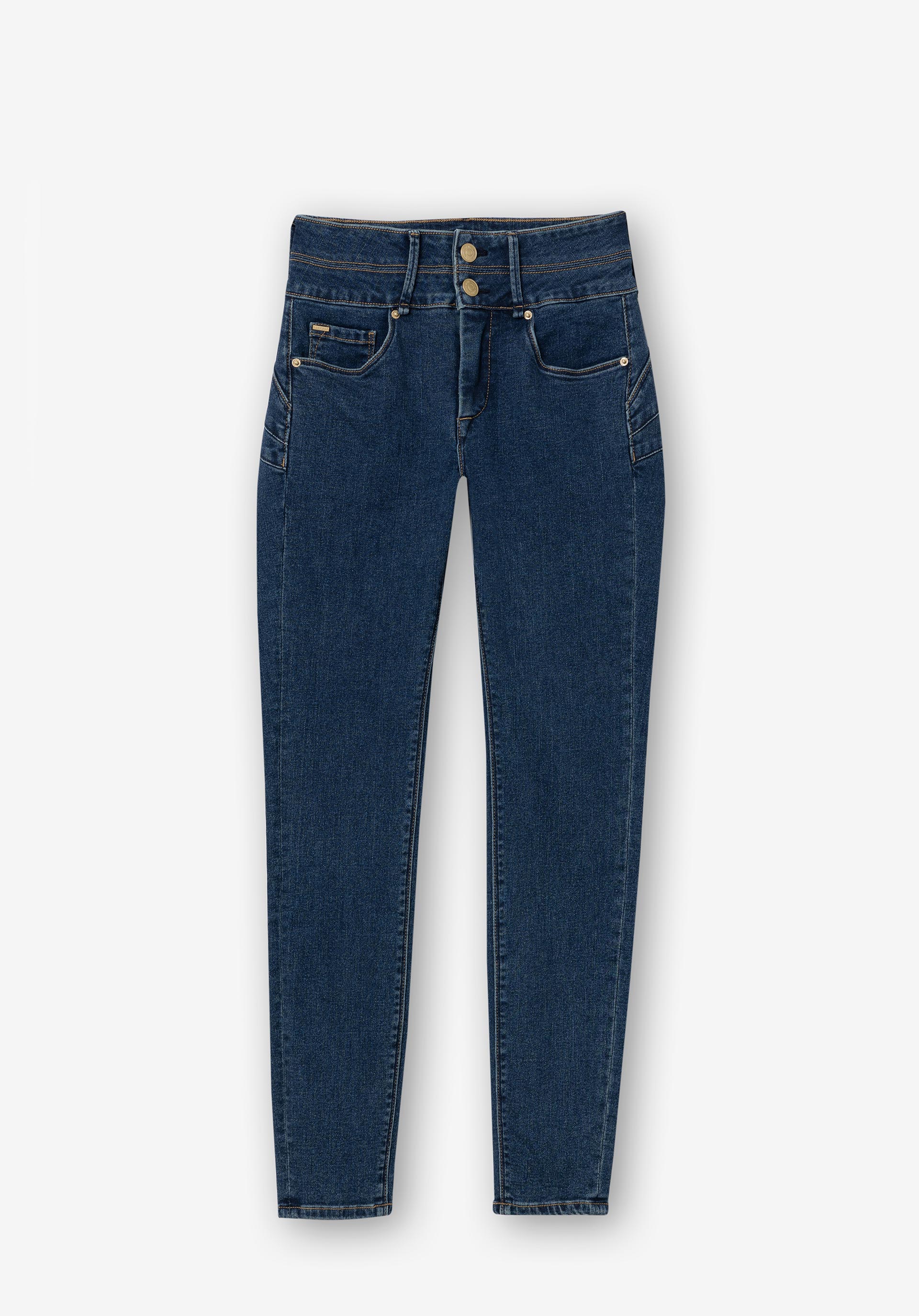 Jeans Double-up Skinny Cintura Alta