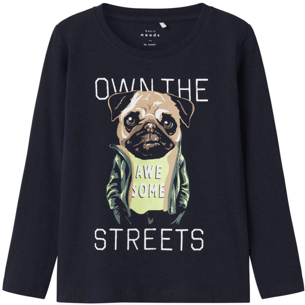 Køb Name It Dark Sapphire Own The Streets Nmmvux Ls Top