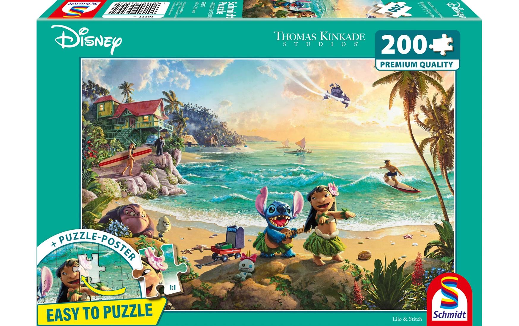 Puzzle Disney Lilo & Stitch 200 TeileÖkologisches Puzzle mit Stanzlinien