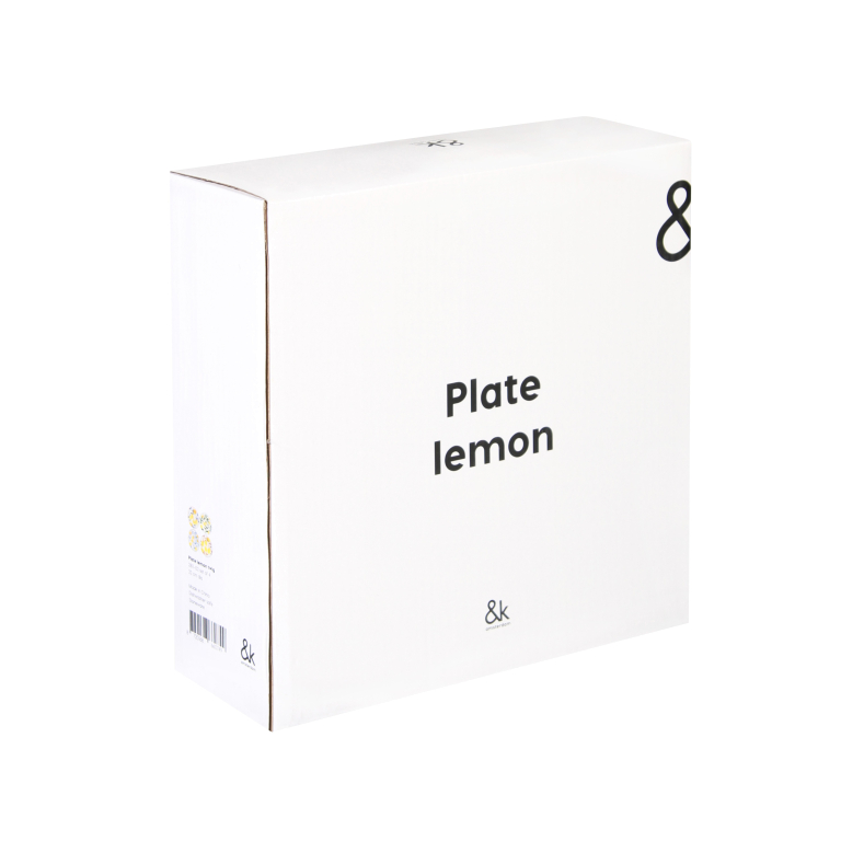 &klevering Lemon Twig dinerbord Ø22 set van 4