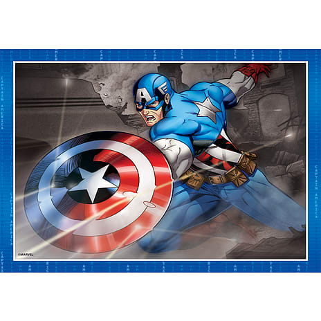 Avengers puslespil 4i1 - 12, 16, 20 og 24 brikker