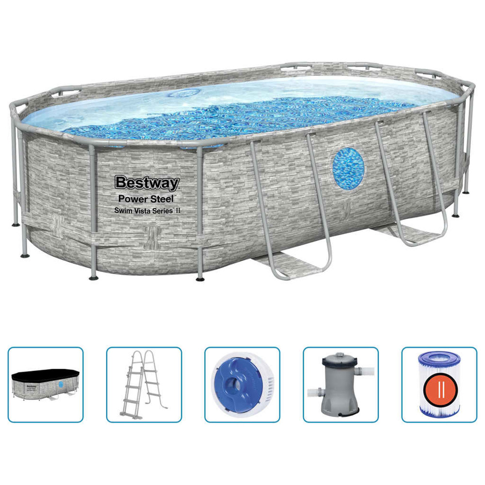 Ensemble de piscine power steel 427x250x100 cm