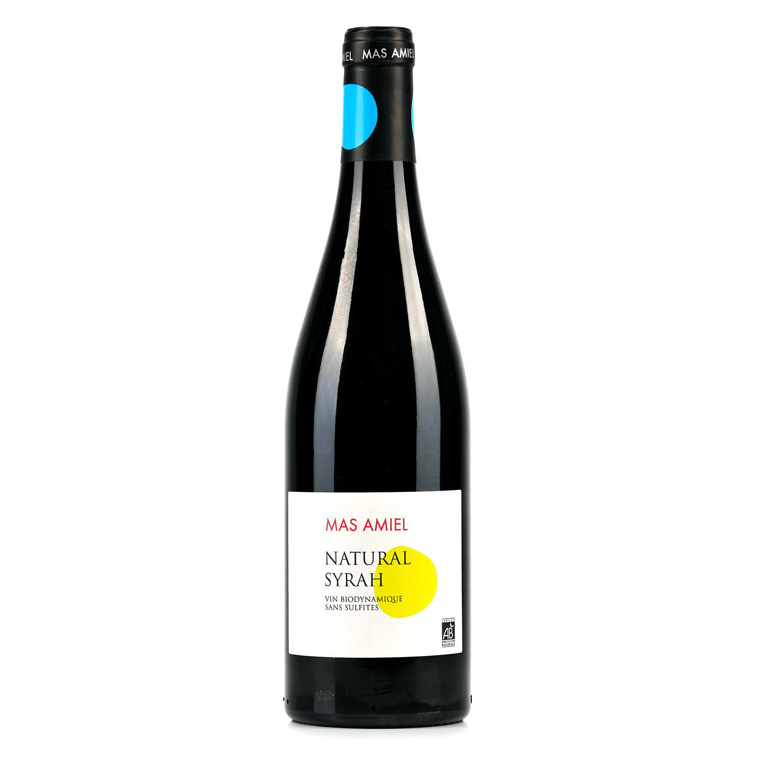 Natural Syrah vin rouge biodynamique sans sulfites