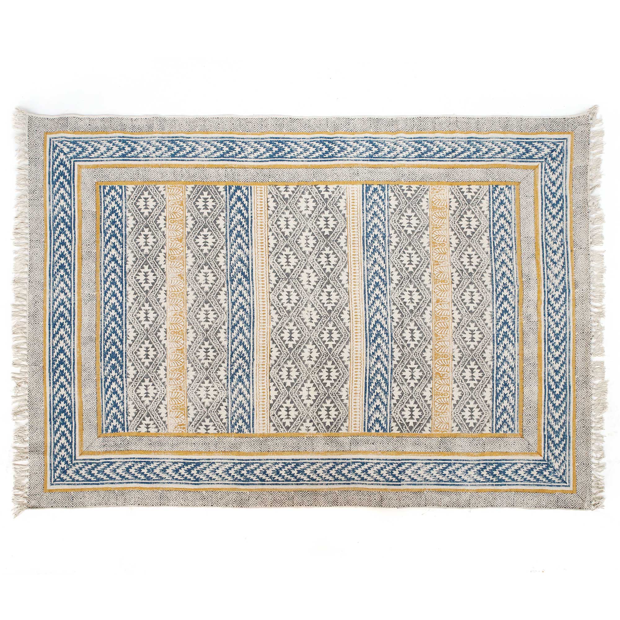 Teppich 'Akesha', handbedruckt, B 200 cm, L 140 cm von fischer's lagerhaus