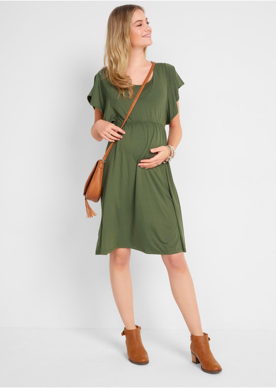 Robe de grossesse avec fonction allaitement en viscose
