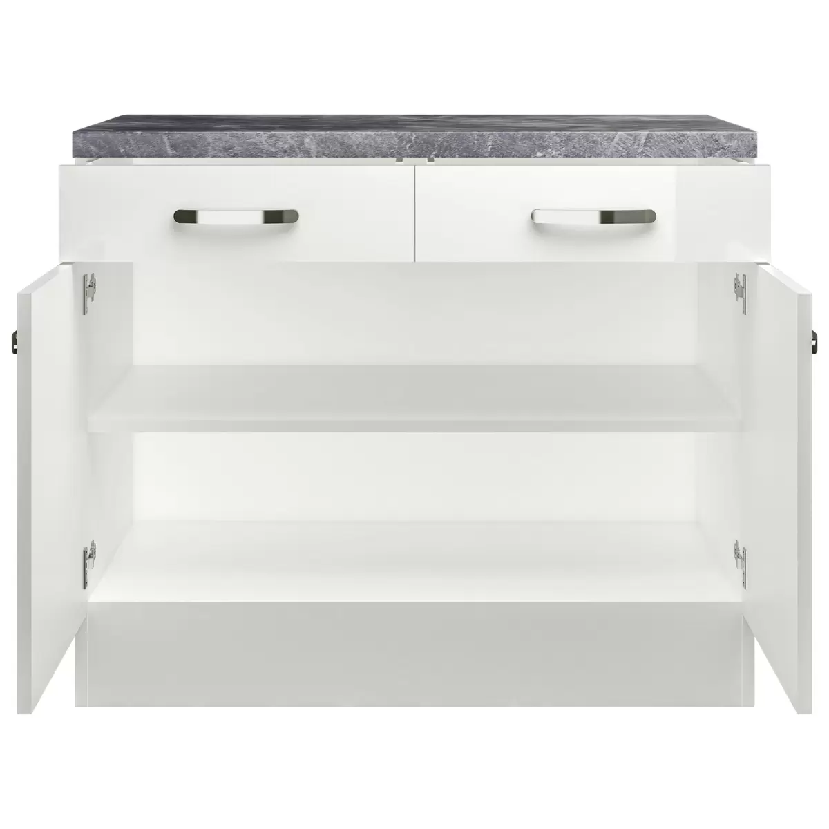 Küchenunterschrank Alba Alba US 100 weiss