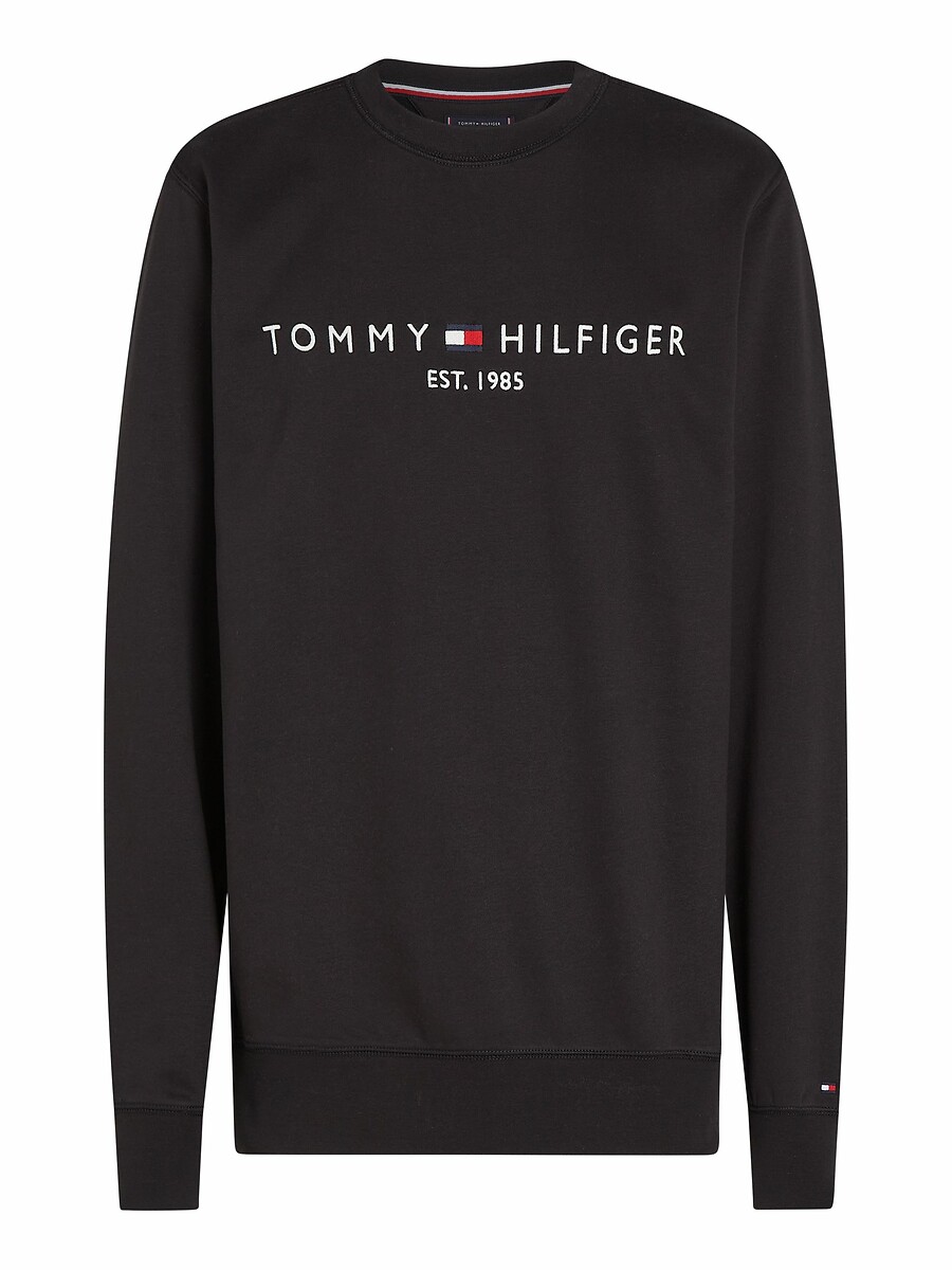 TOMMY HILFIGER<br>Suéter de gola redonda com o logotipo Tommy
