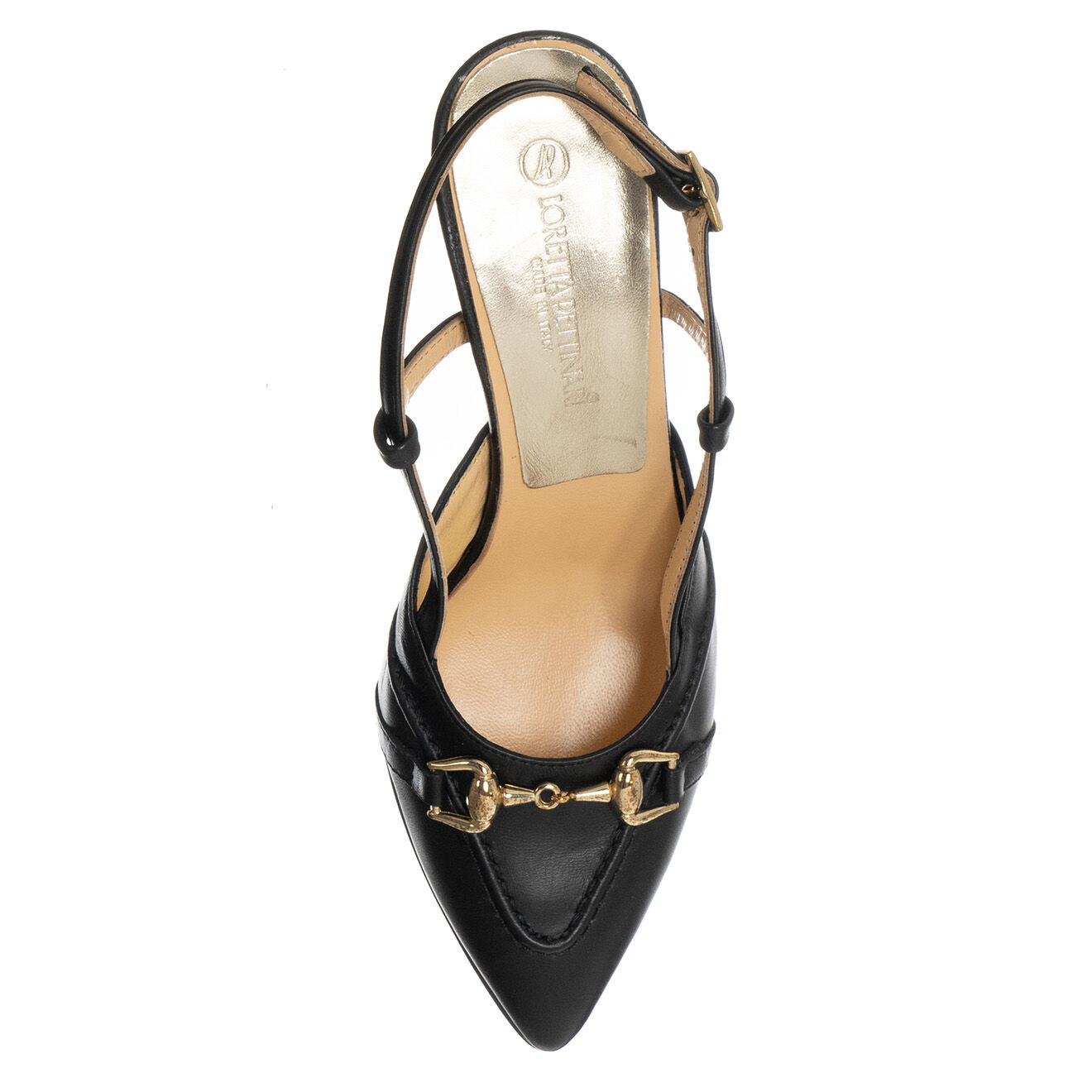 Loretta Pettinari Slingbacks en Cuir Zola beiges - Talon 7.5 cm