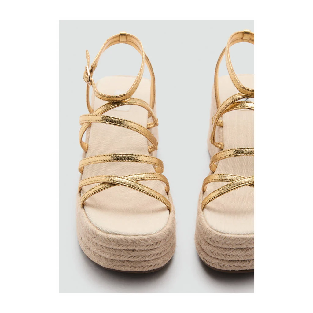 MANGO TEEN espadrilles goud