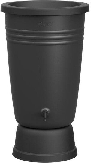 Elho green basics regenton met bloembak zwart 200 L