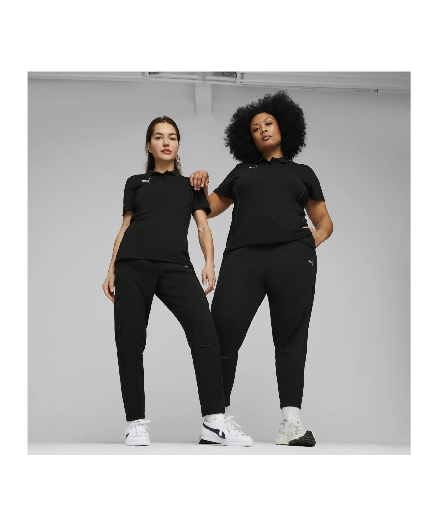 PUMA teamFINAL Casuals Poloshirt Damen Schwarz F03