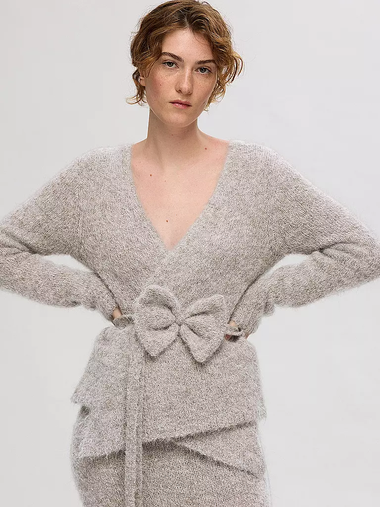 SELECTED FEMME Strickjacke SLFGABELLA grau