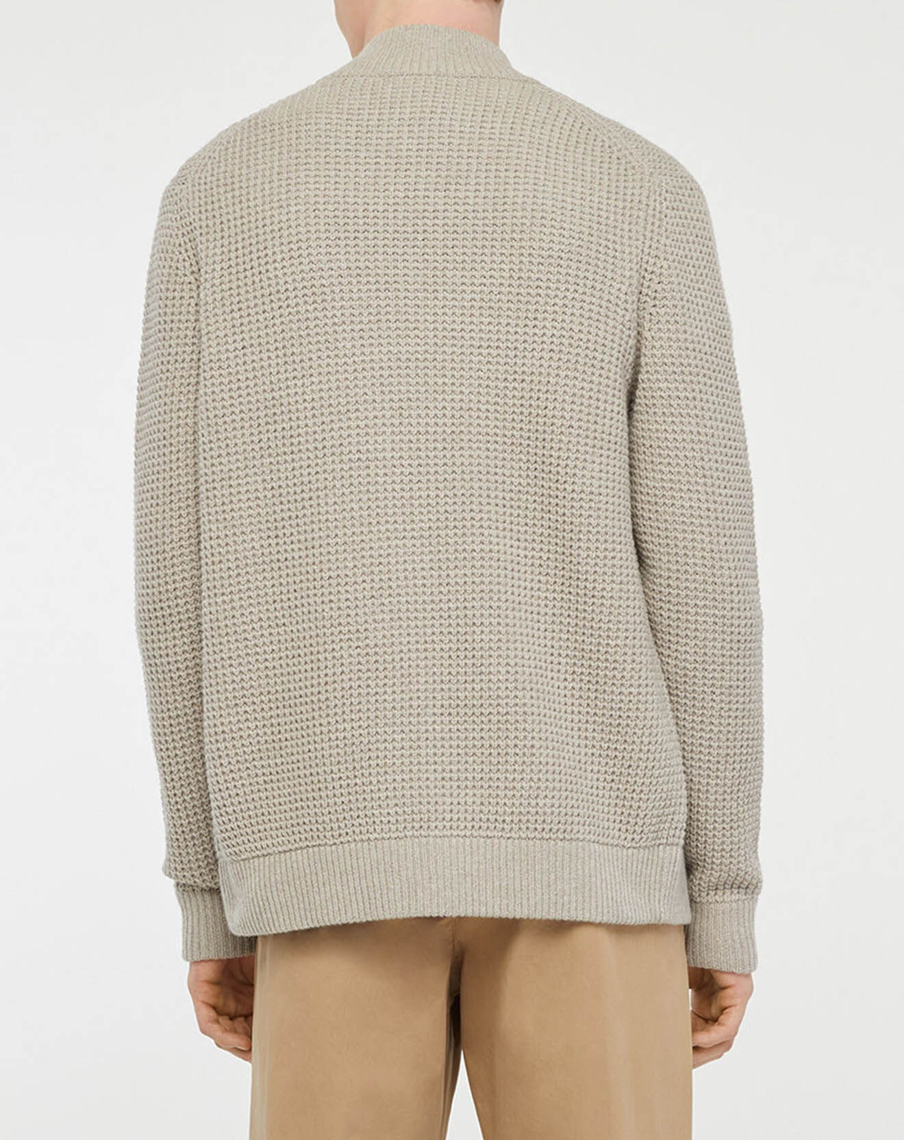 Hackett London Gilet en Laine & Cachemire mélangés texturé beige