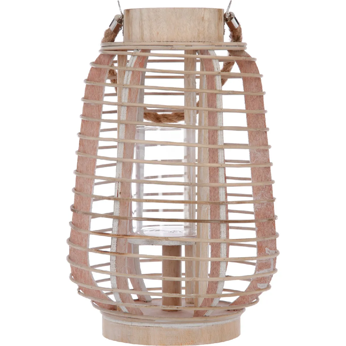 Atmosphera, Createur D'Interieur Atmosphera Lanterne Rotin Azia 33 cm Beige