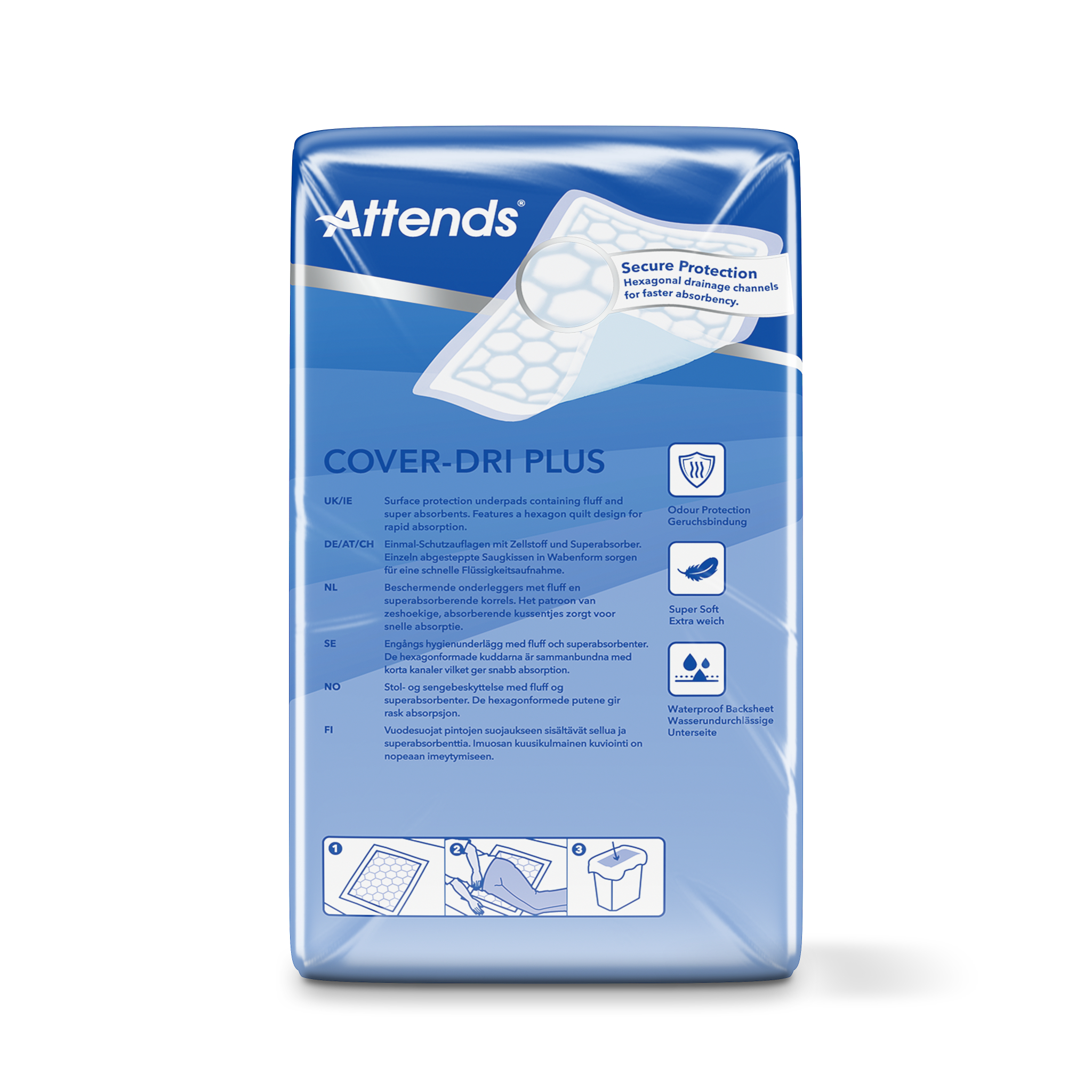 Attends Cover Dri+ 60 X 60 (50 Stuks)