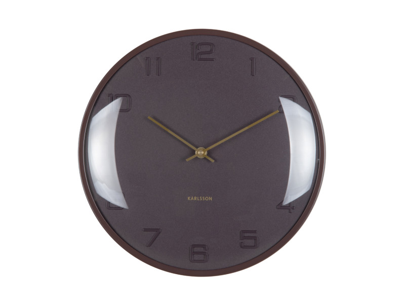 Wall Clock Fuerte Dome KA6084BK Black