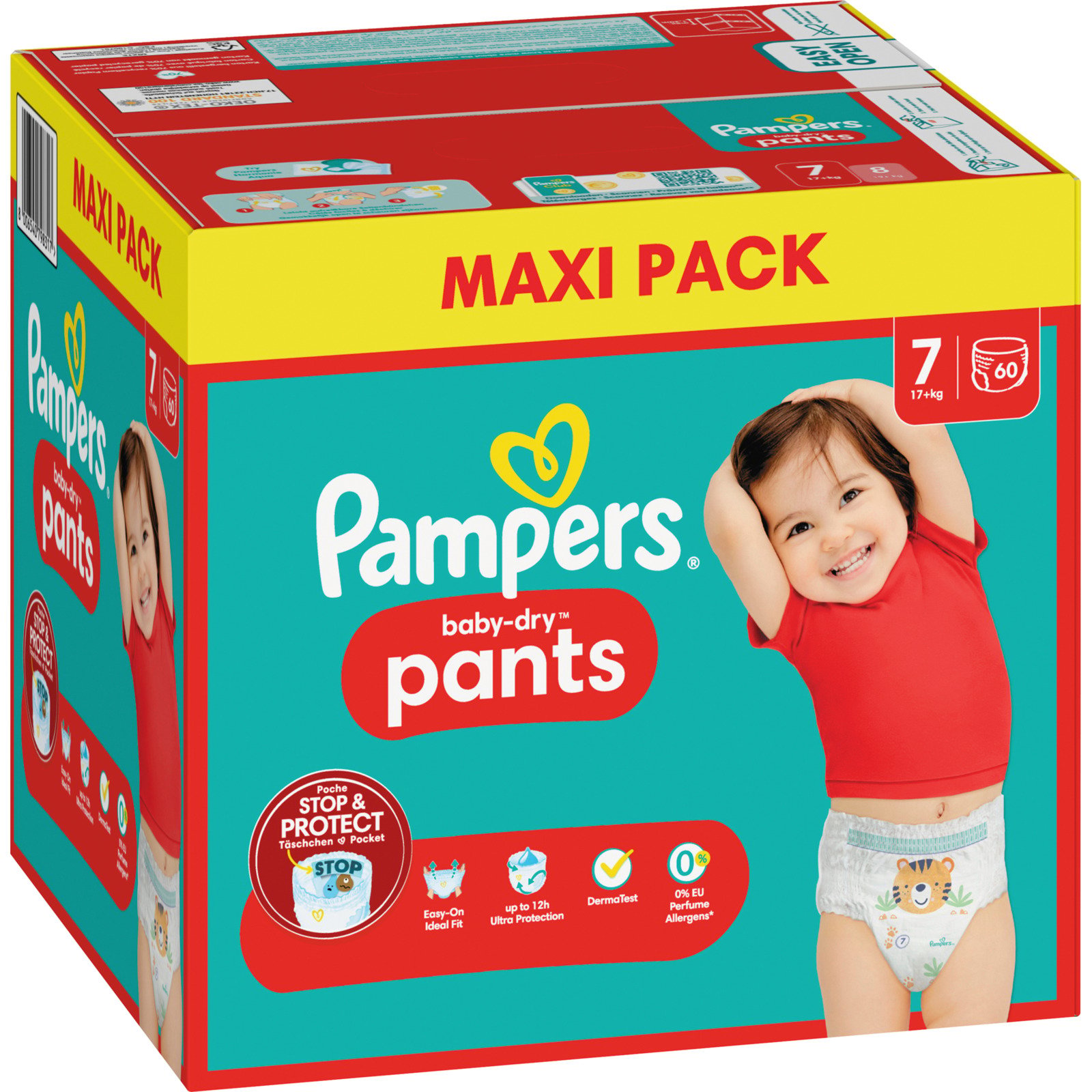 Pampers Baby Dry Pants Gr. 7 17+ kg Maxi Pack 60 Stück