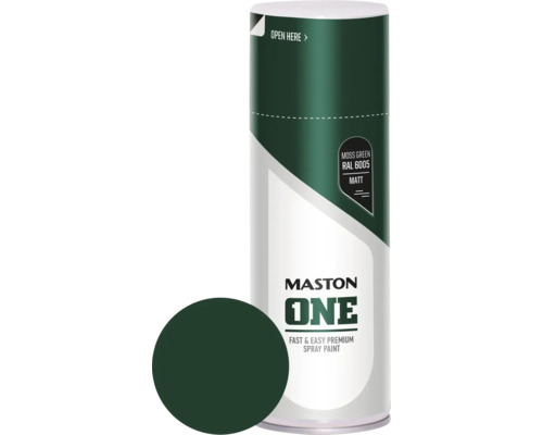 Spuitverf Maston ONE mat RAL 6005 Mosgroen 400 ml