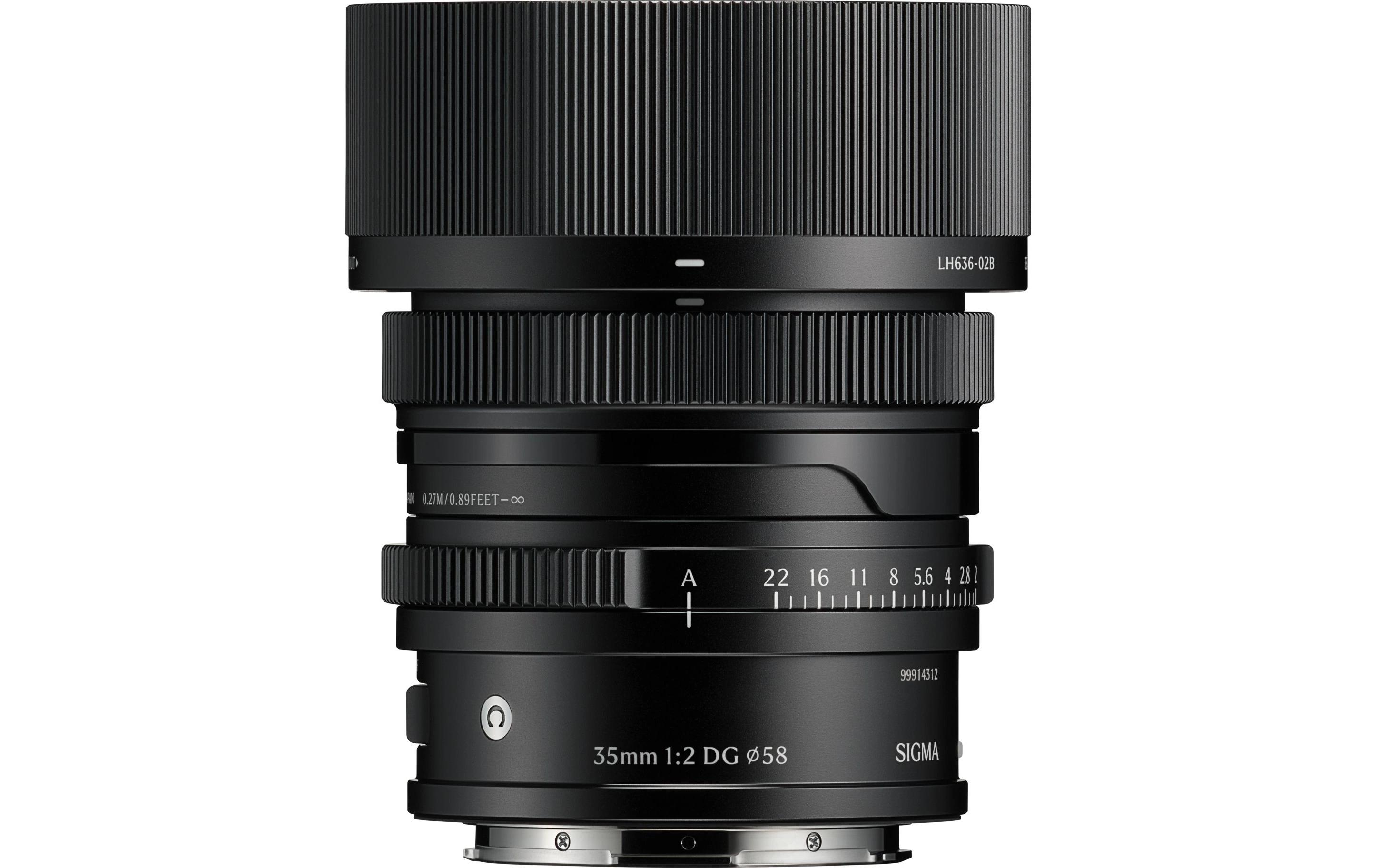 Festbrennweite 35 mm / f 2.0 DG C – Sony E-Mount<br>Standard-Festbrennweite für Sony E-Mount Kameras