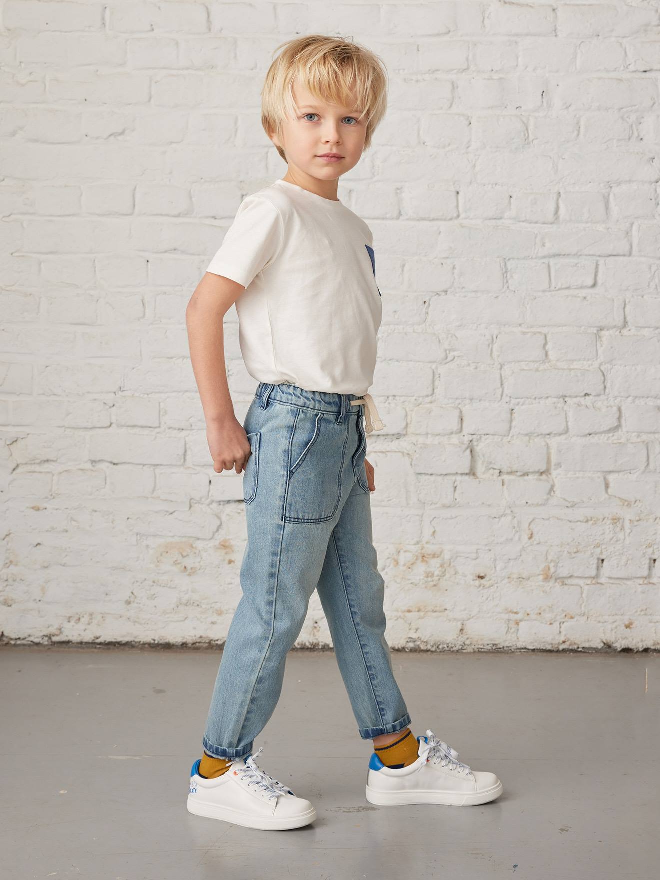 Calça jeans reta 