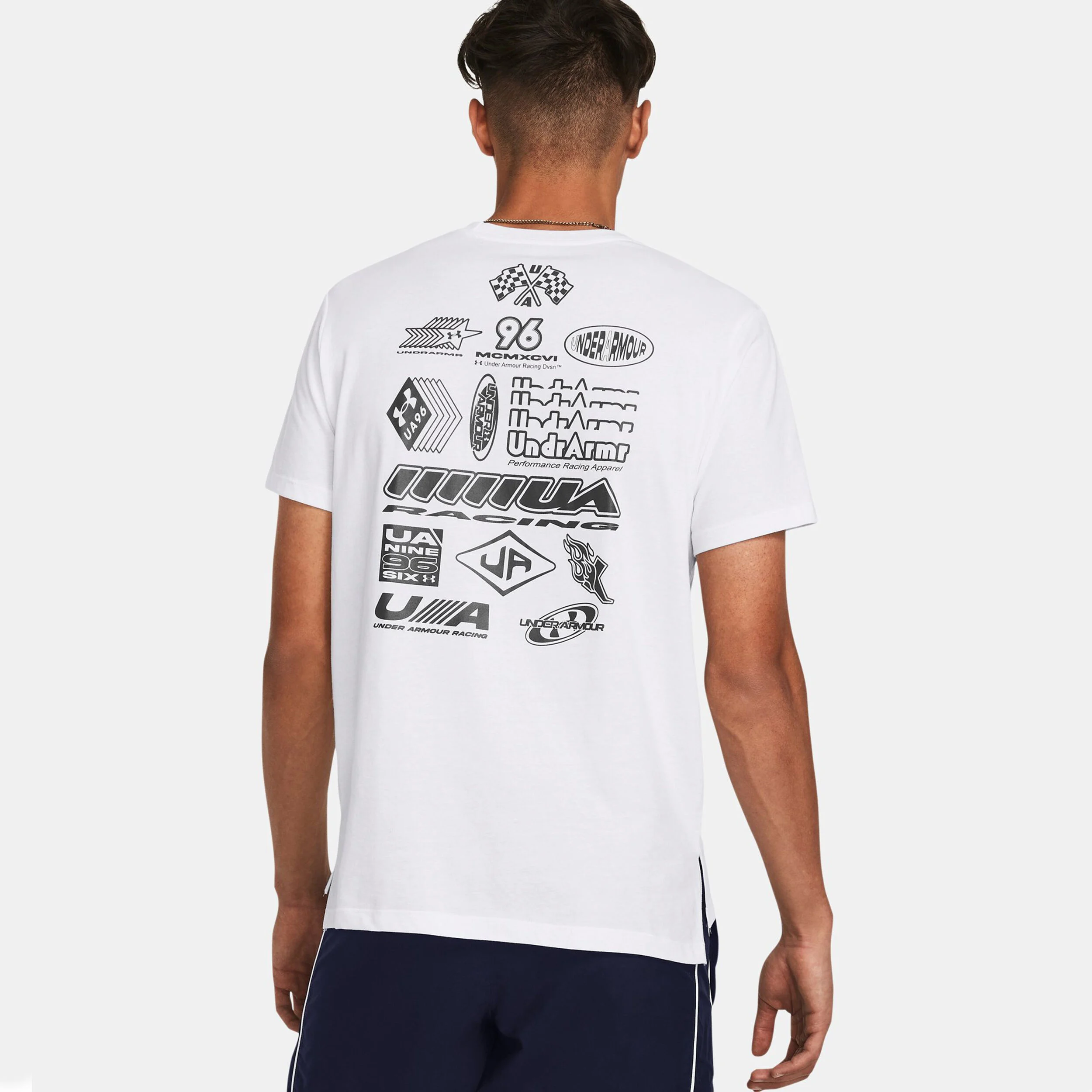 Under Armour Run Everywhere Wreath SS Maillot De Course Hommes - Blanc , Gris
