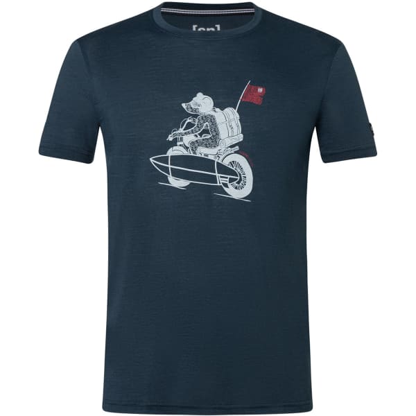T-shirt SUPER.NATURAL M NAKED BEAR TEE BLUEBERRY/VAPOR GREY/SMILE