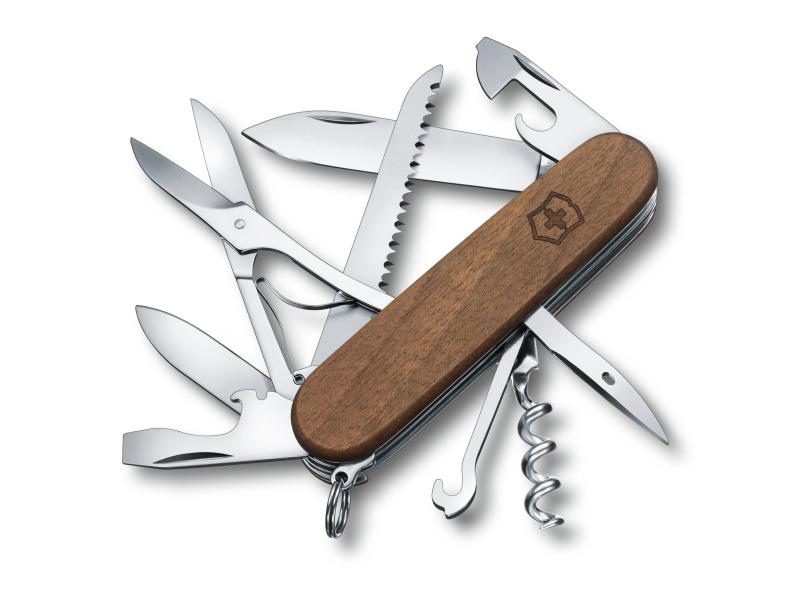 Victorinox Taschenmesser Huntsman Wood Nussbaumholz Schweizer Sackmesser