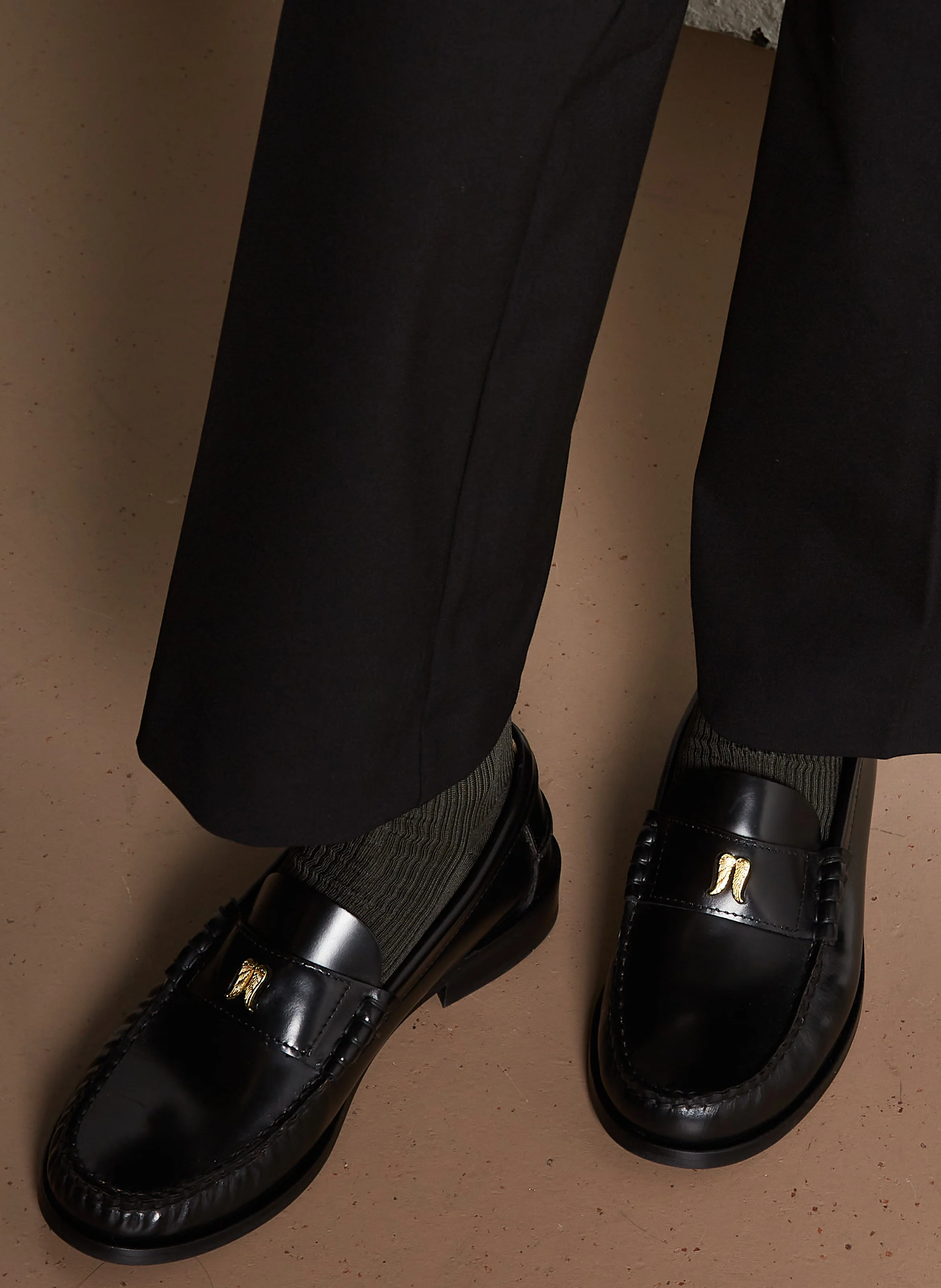 OSSIA - Mocassins en cuir| Noir