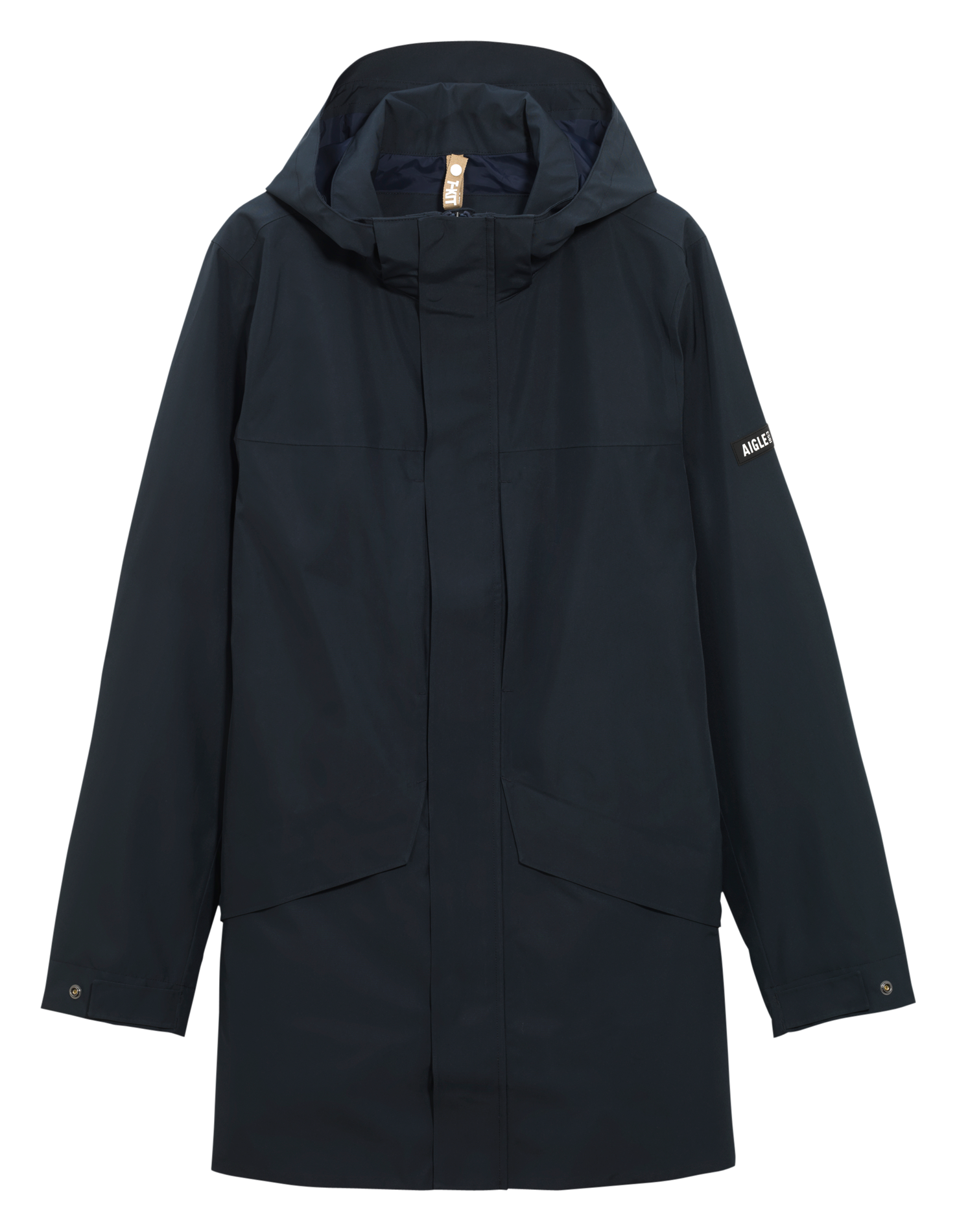 Parka col montant| Bleu