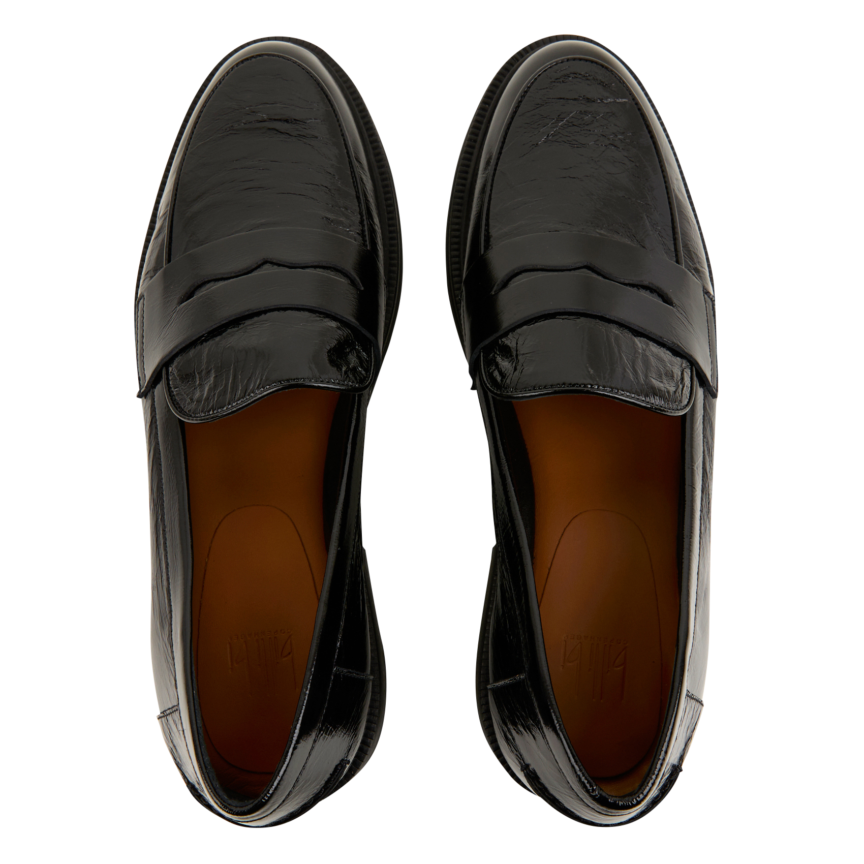Mocassins en cuir vernis | Noir