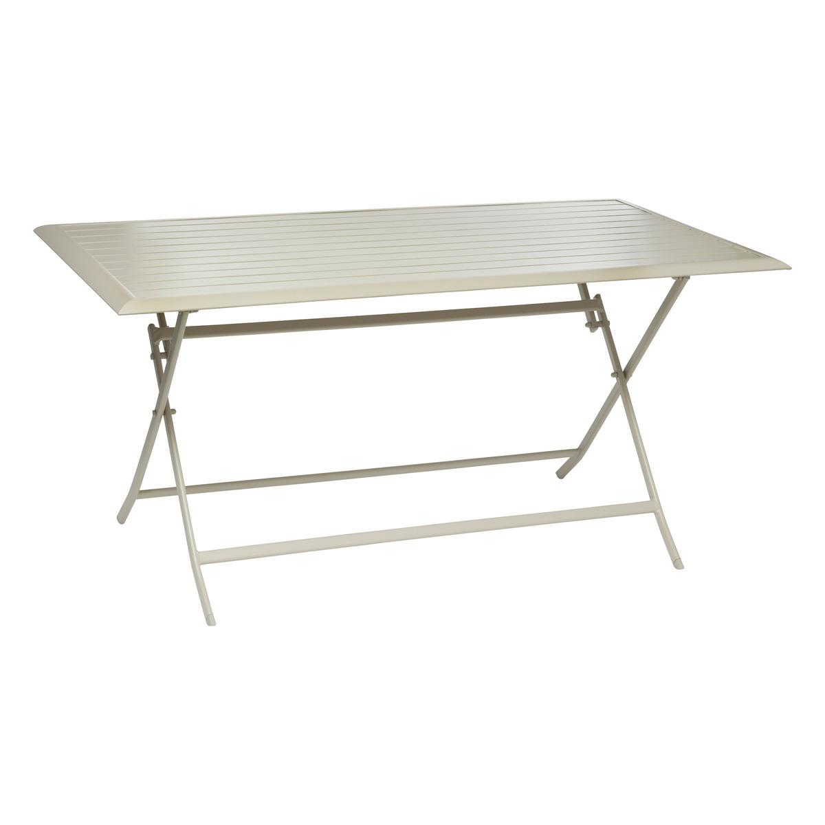 TABLE AZUA PLIANTE ALUMINIUM ARGILE 6 PLACES