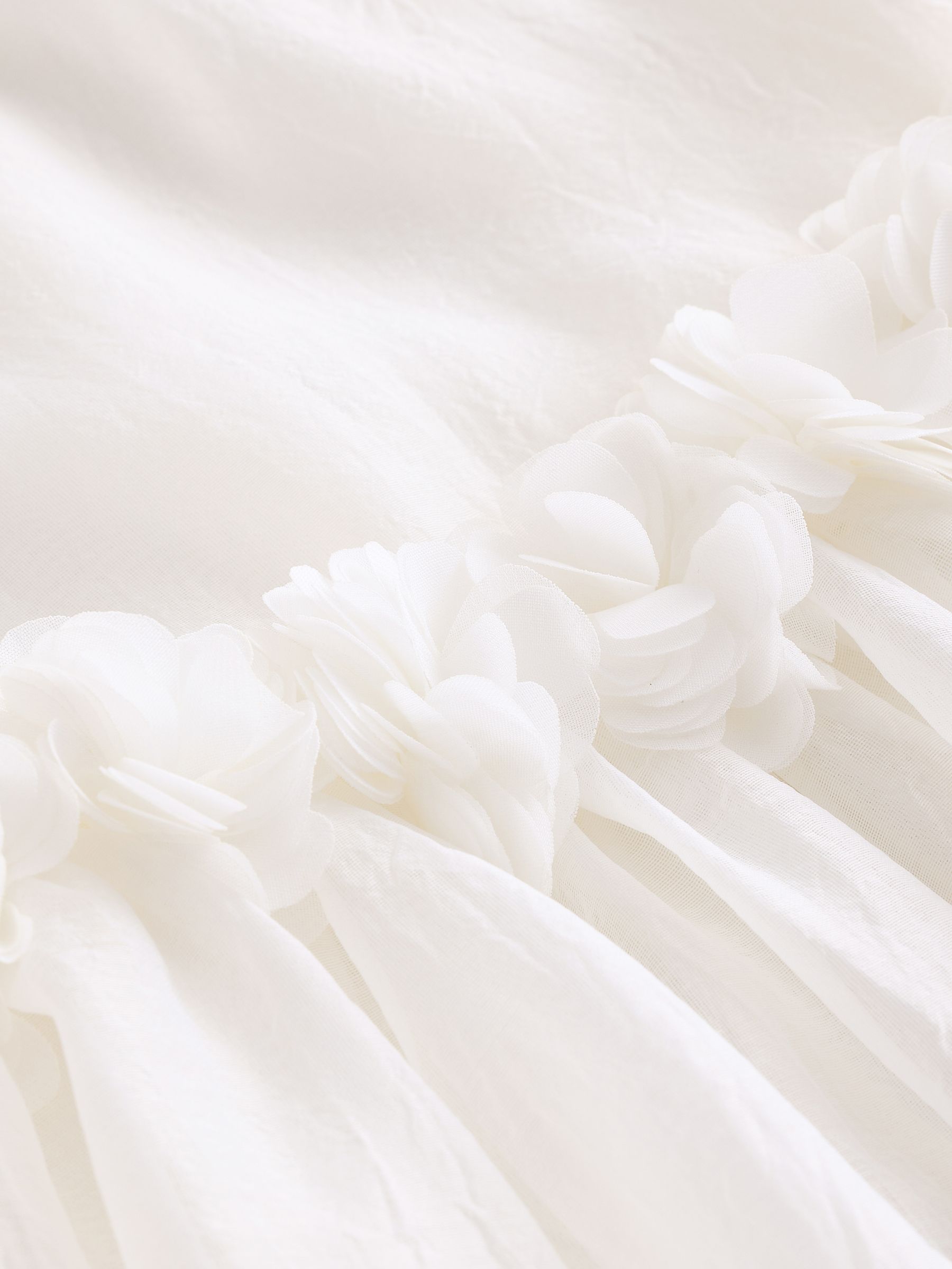 Wit - Jurk met bloemencorsage (3mnd -8jr)