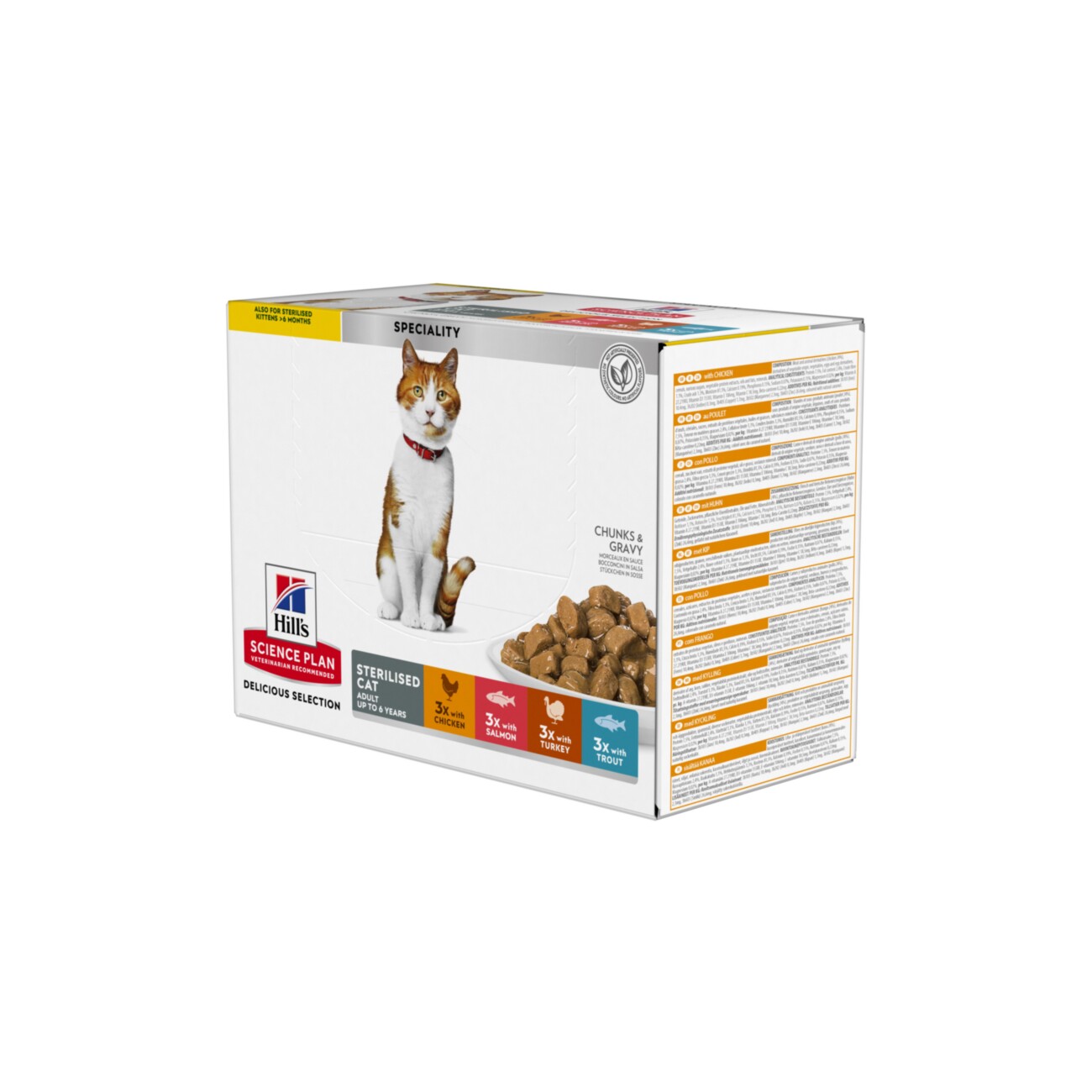 Hill's SCIENCE PLAN Sterilised Cat Adult Multipack 12x85 g
