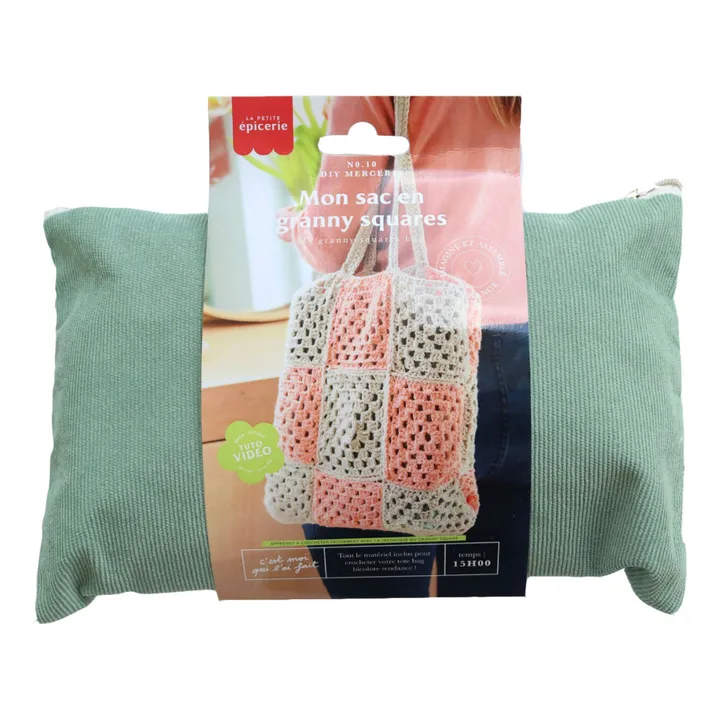 La Petite Épicerie DIY Mon sac granny squares  | Rose pêche