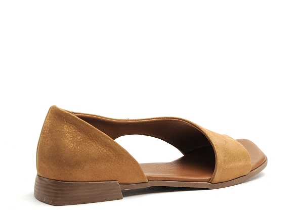 Lune et l autre nu pieds plats femme paoline marron