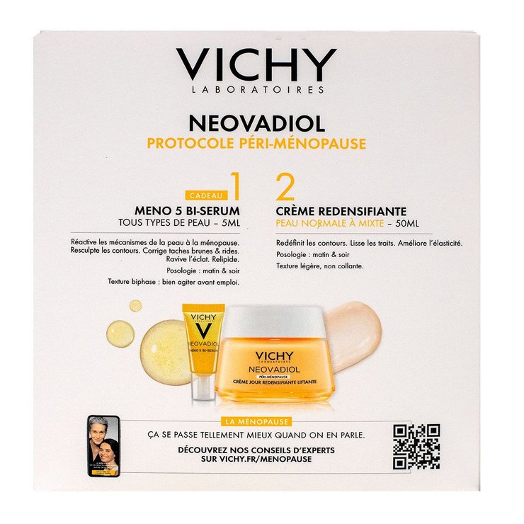 Neovadiol crème 50ml peau normale + Meno-5 bi-sérum offert