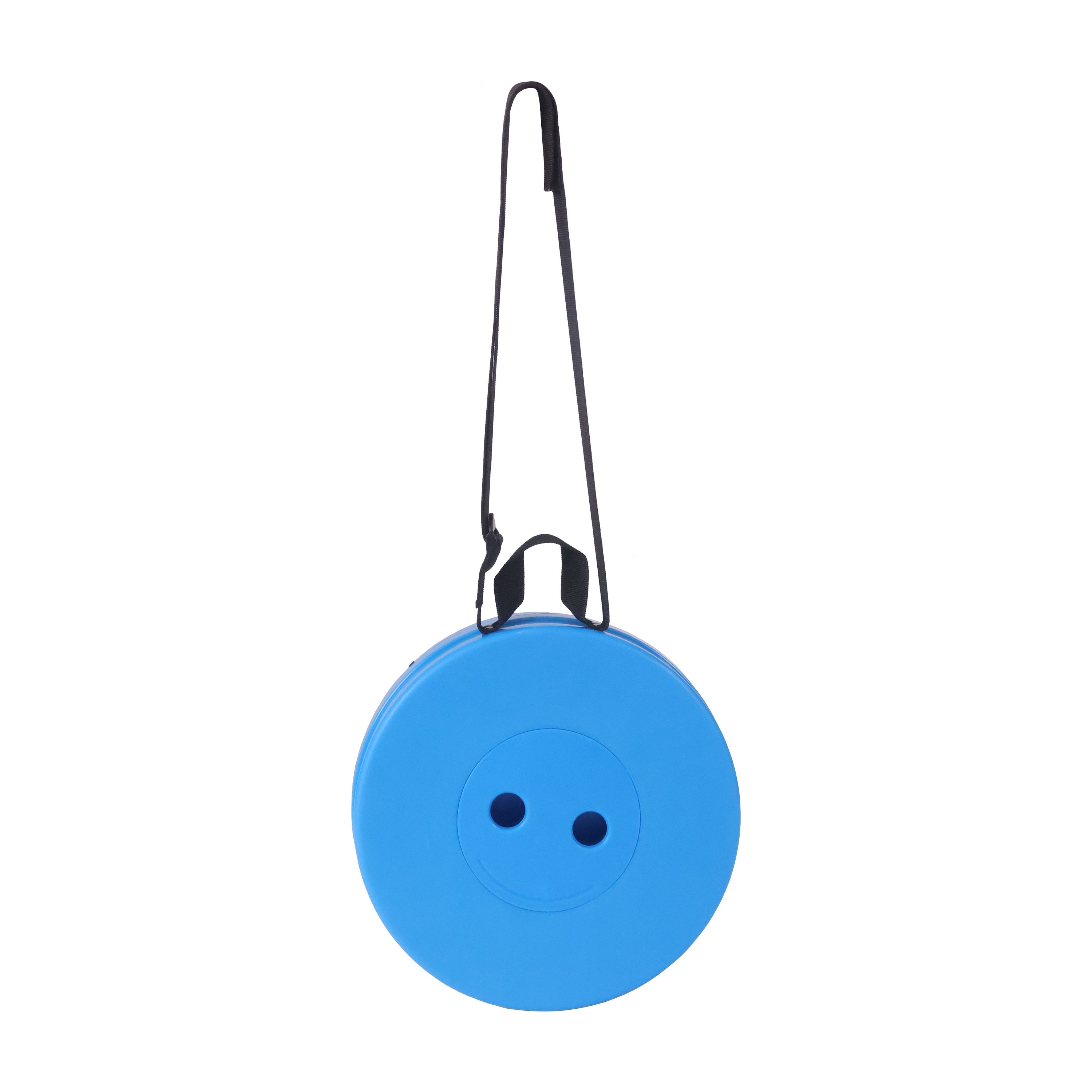 Klapphocker höhenverstellbar schwarz/blau