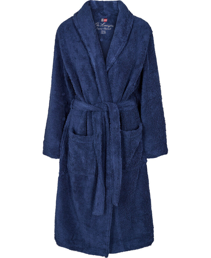 Lexington Frotté morgenkåbe navy Navy