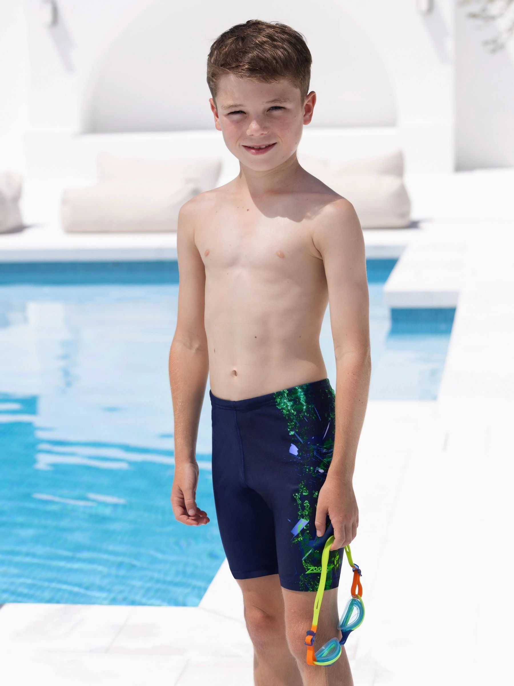 Zoggs Blauwe halflange jammershort voor jongens