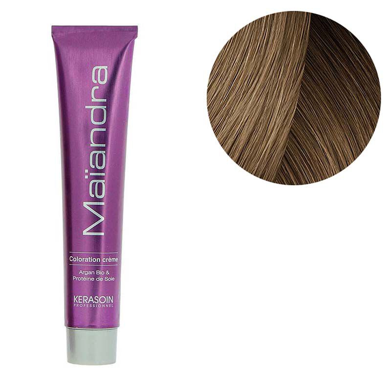 Coloration permanente Maïandra 8.13 blond clair cendré doré