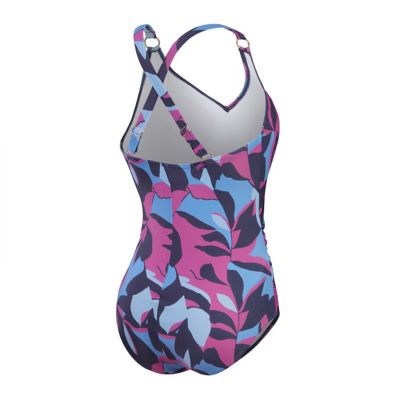 SpeedoShaping Printed V-Neck - dunkelblau/navy